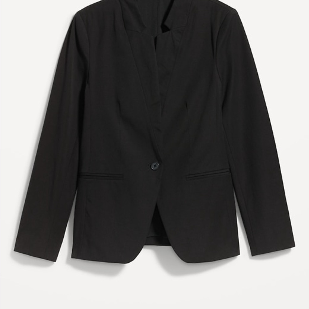 Old Navy Notched-Collar Pixie Black Blazer - image 5